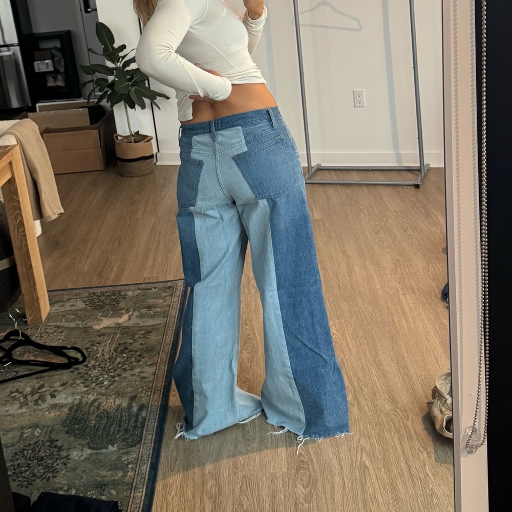 Frame two tone wide leg jeans - Picture 7 of 7
